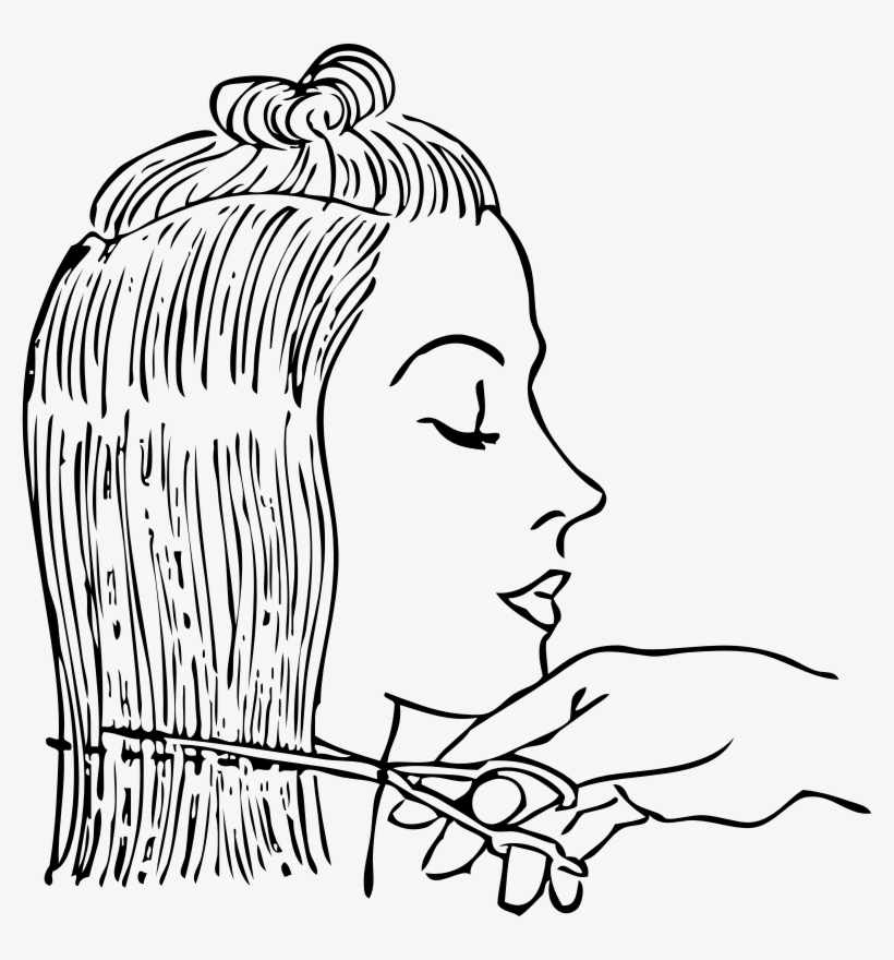 Medium Image - Cutting Hair Clipart, transparent png download