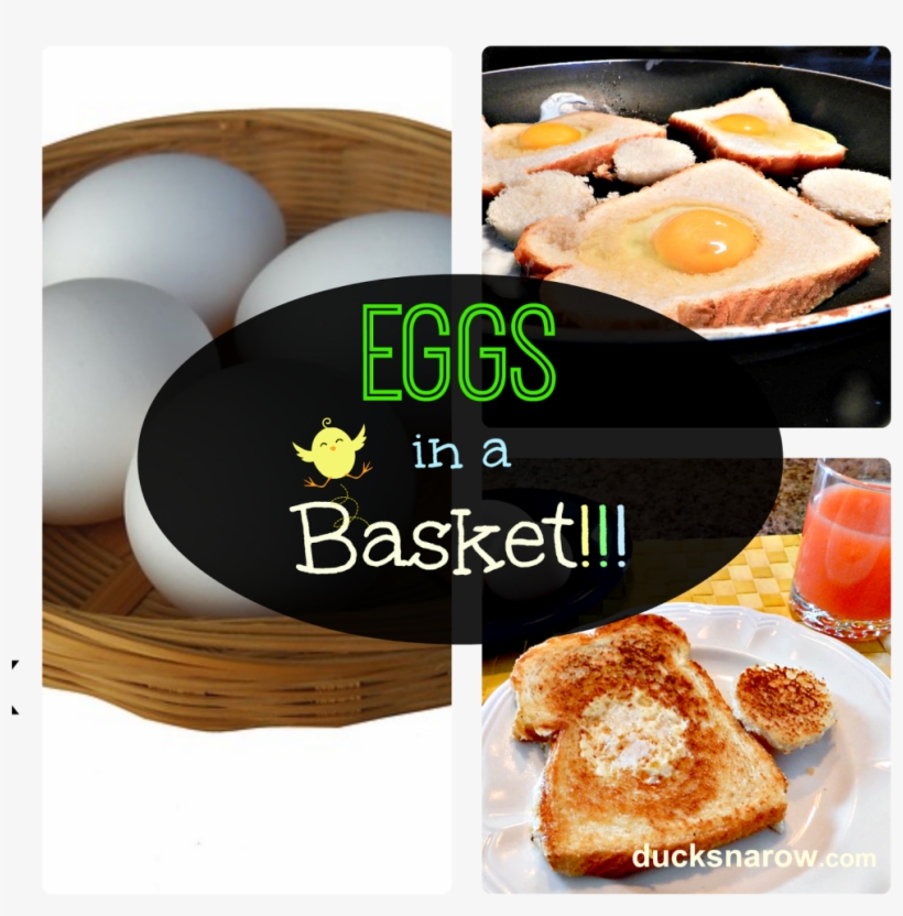 Eggs In A Basket - Fried Egg, transparent png download