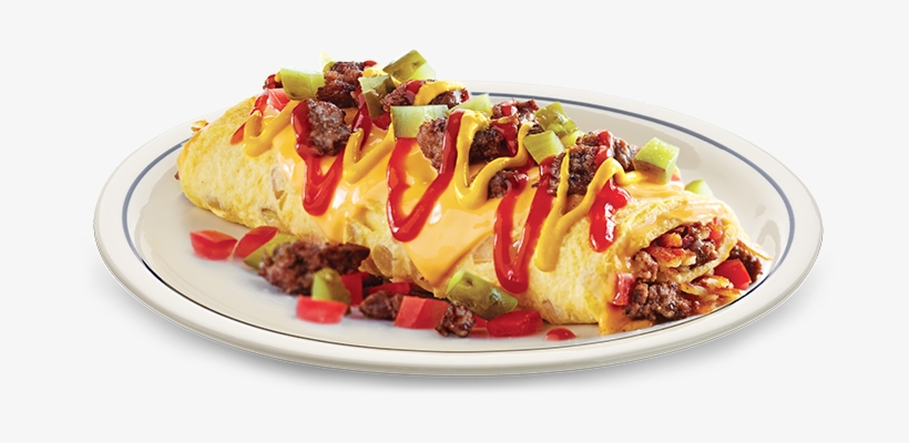 Ihop Cheeseburger Omelette Calories, transparent png download