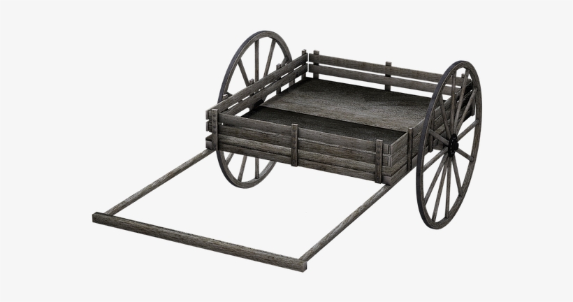 Cart, Wooden Cart, Dare, Isolated - Wooden Cart Png, transparent png download