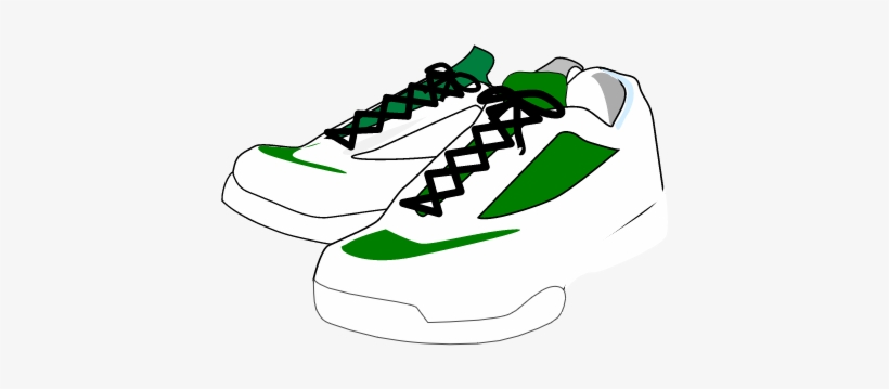 Green Cheer Shoe Image - Shoes Clip Art, transparent png download