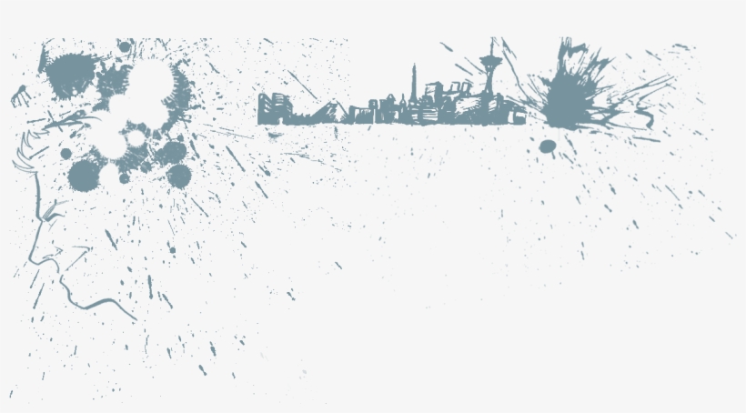 Splatter City 6 - Paint Splatter Texture, transparent png download