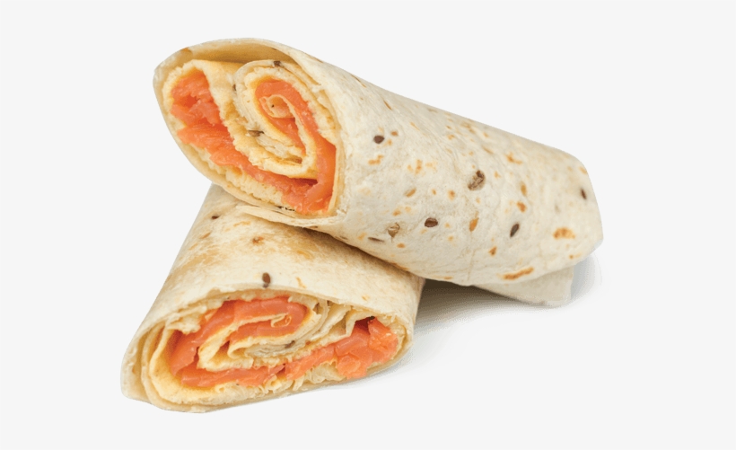 Salmon Egg Wrap - Salmon And Egg Wrap, transparent png download