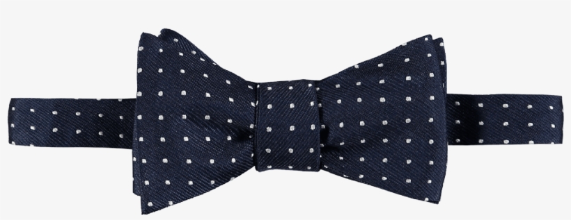 Bow Tie Silk Navy Blue Spotted 1 - Boys The Tie Bar Silk Bow Tie, transparent png download