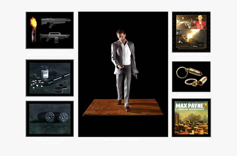 Max Payne 3 Collector's Edition, transparent png download