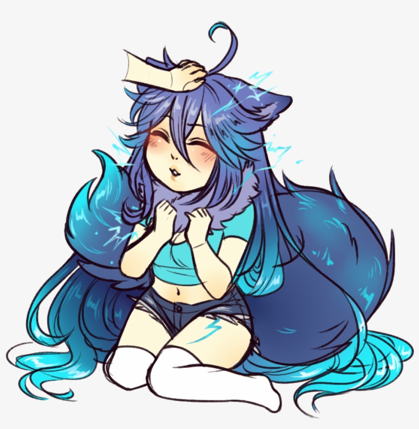 15833595 - Monster Girl Anime Raiju, transparent png download