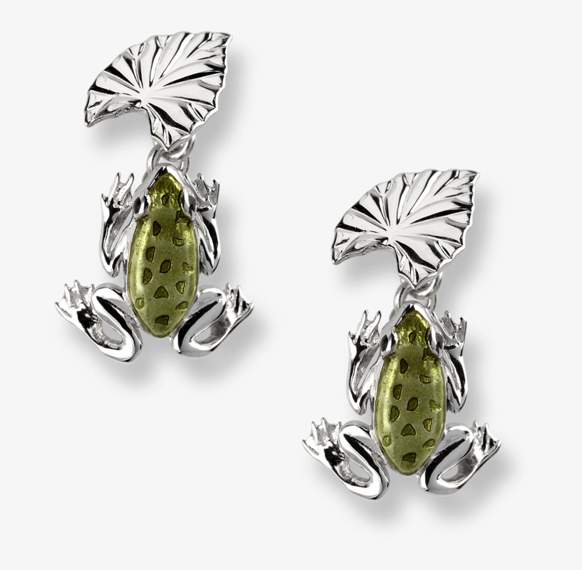 Nicole Barr Designs Sterling Silver Frog And Lilypad - Silver, transparent png download