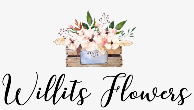 Willits, Ca Florist - Watercolor Wooden Flower Box, transparent png download