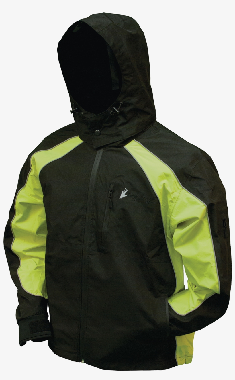 Toadz™ Kikker™ Ii Reflective Rain Jacket - Frogg Toggs Kikker Ii Jacket Lime Black X-large, transparent png download