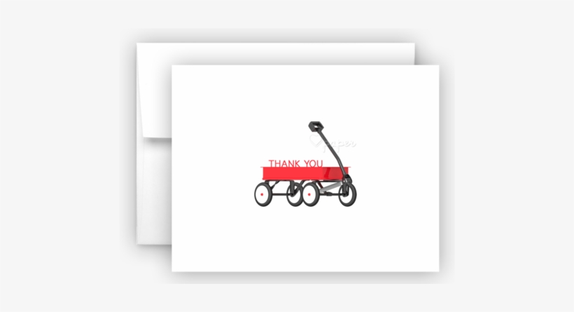 Red Wagon Thank You Cards Note Card Stationery • Flat, - Cherry Thank You Card, transparent png download