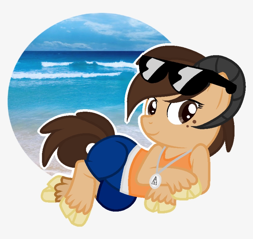 Mintoria, Beach, Clothes, Earth Pony, Female, Horns, - Us Adjustable Retro Wood Bamboo Sunglasses Polarized, transparent png download