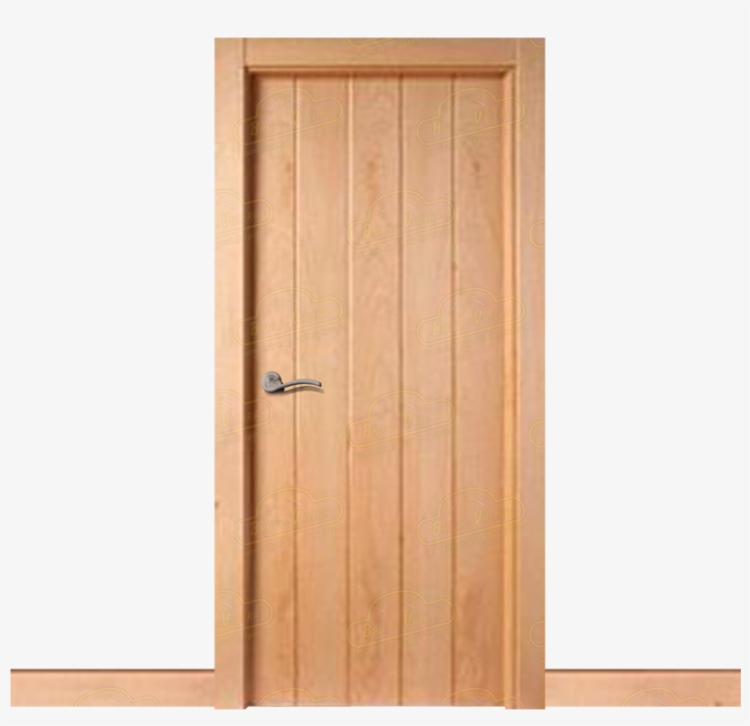 Puerta Interior Rústica Modelo Pm-500 - Simple Wooden Door, transparent png download