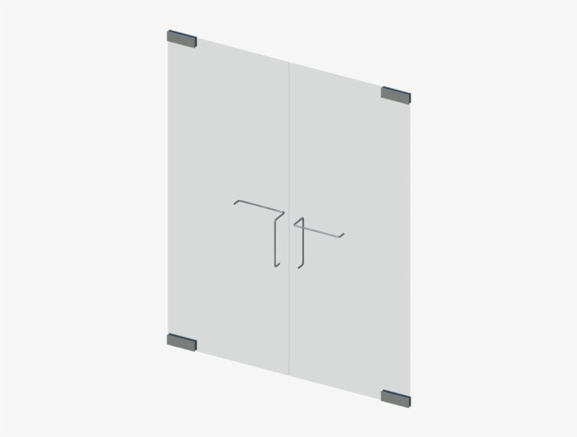 Puerta Vidrio Oscilante 2h - Ceiling, transparent png download