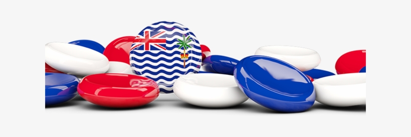 Round Buttons Background - British Indian Ocean Territory National Country Flag, transparent png download