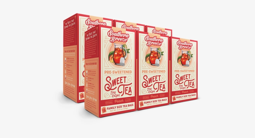 Peach Iced Sweet Tea - Southern Breeze Sweet Tea Half & Half, transparent png download