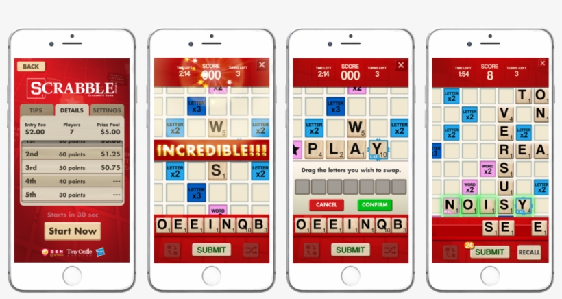 Gsnscrabble Phones 00 - Hasbro Games Scrabble Classic Board Game, transparent png download