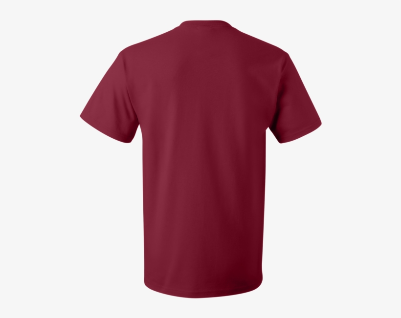 Hd Cotton Short Sleeve T-shirt Shopcustomizeit - Red Round Neck T Shirt, transparent png download