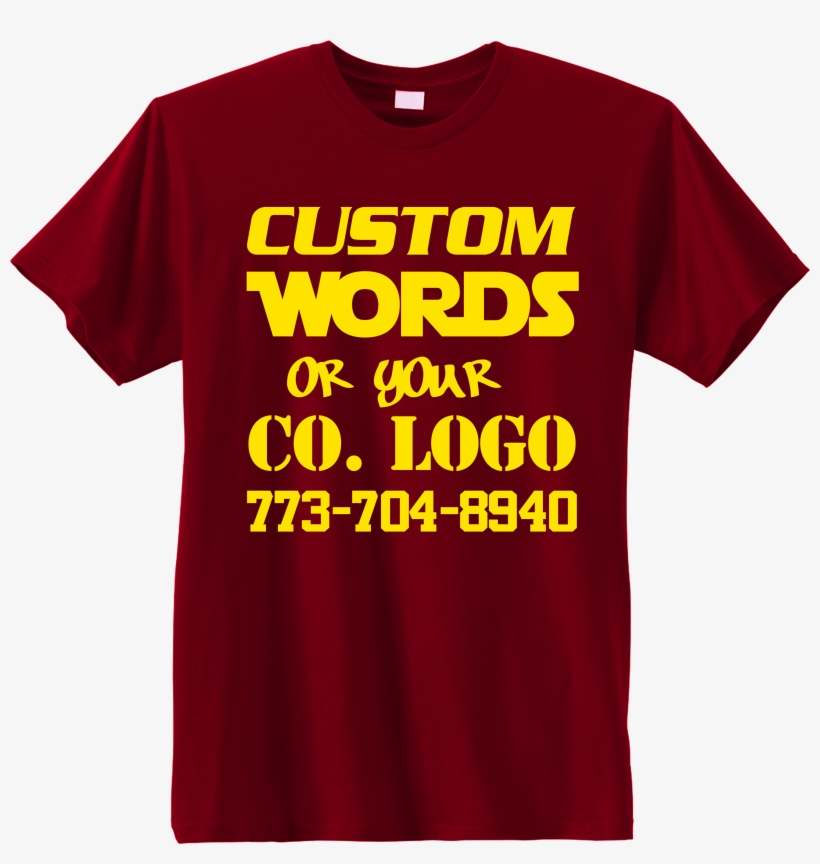 Custom Printed Red T-shirt - T-shirt, transparent png download