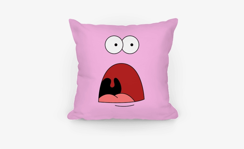 Patrick Is Shocked Pillow - Human, transparent png download