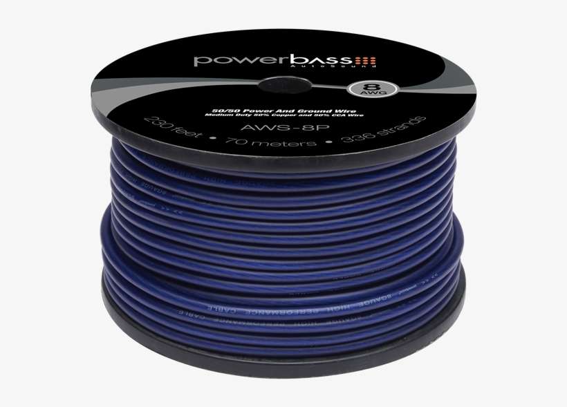 Powerbass Aws-12sp Gauge 330'speaker Wire Spool, transparent png download