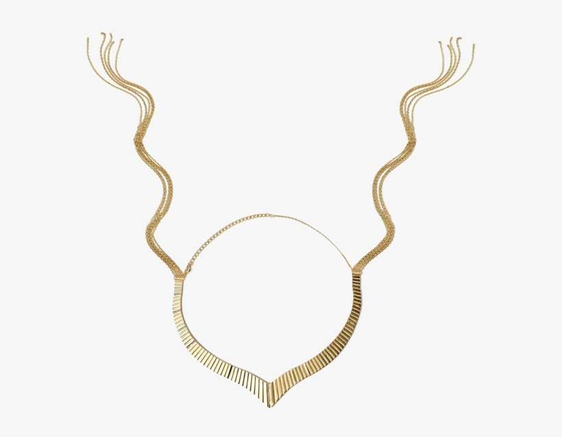 Golden Whip Necklace - Choker, transparent png download
