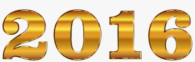 Clipart 2016 Typography - 2016 Clip Art, transparent png download