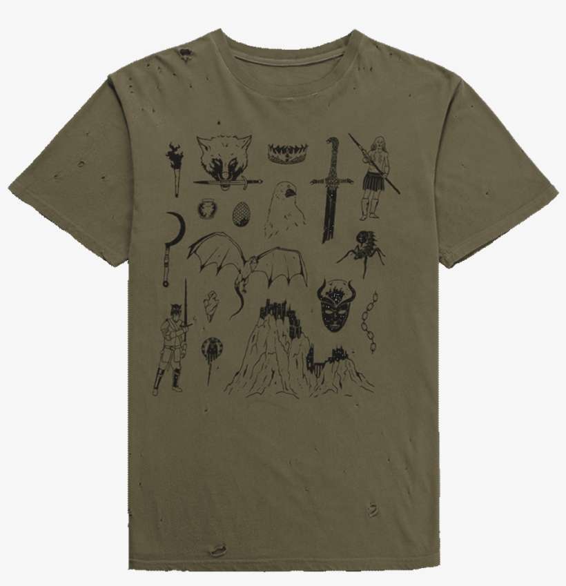 Brown Printed T-shirt - Monkey, transparent png download