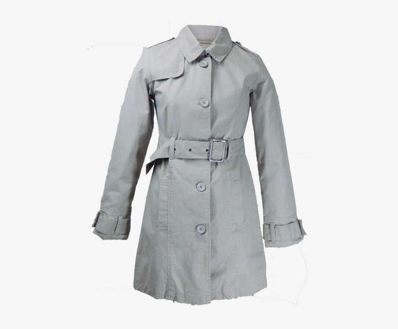 Ladies Trench Coat - Overcoat, transparent png download