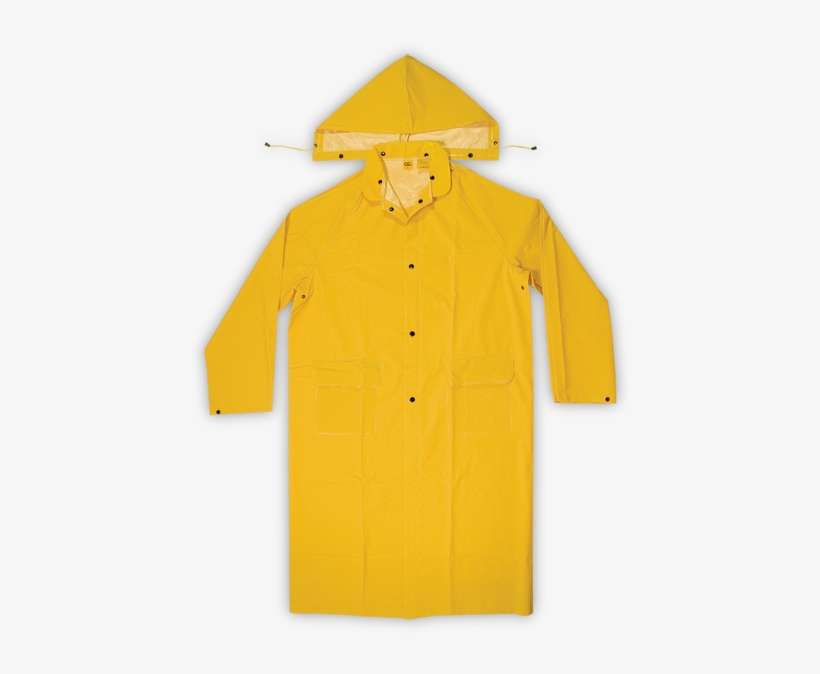 2 Piece Heavyweight Pvc Trench Coat Zoom - Yellow Rain Coat, transparent png download
