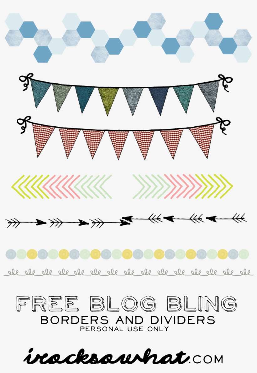 Free Blog Bling, To Spruce Up Your Photos And Whatnot - Blog Dividers Free, transparent png download