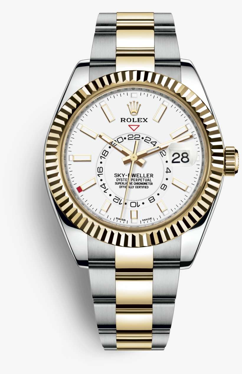 Sky-dweller - Rolex Sky Dweller White, transparent png download