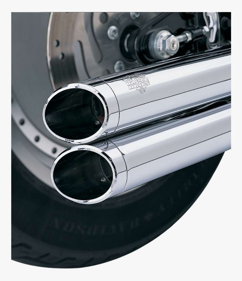 Vance & Hines Chrome Slash Cut Motorcycle Exhaust End - Vance And Hines Big Shot Tips, transparent png download