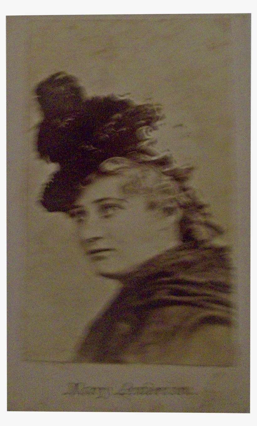 Miss Mary Anderson Photograph With Lady Of Lyons Broadside - Photograph, transparent png download