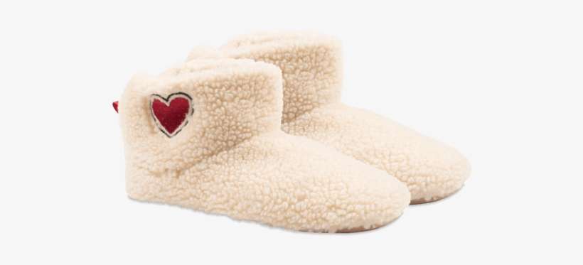 Women's Heart Slipper Bootie - Snow Boot, transparent png download