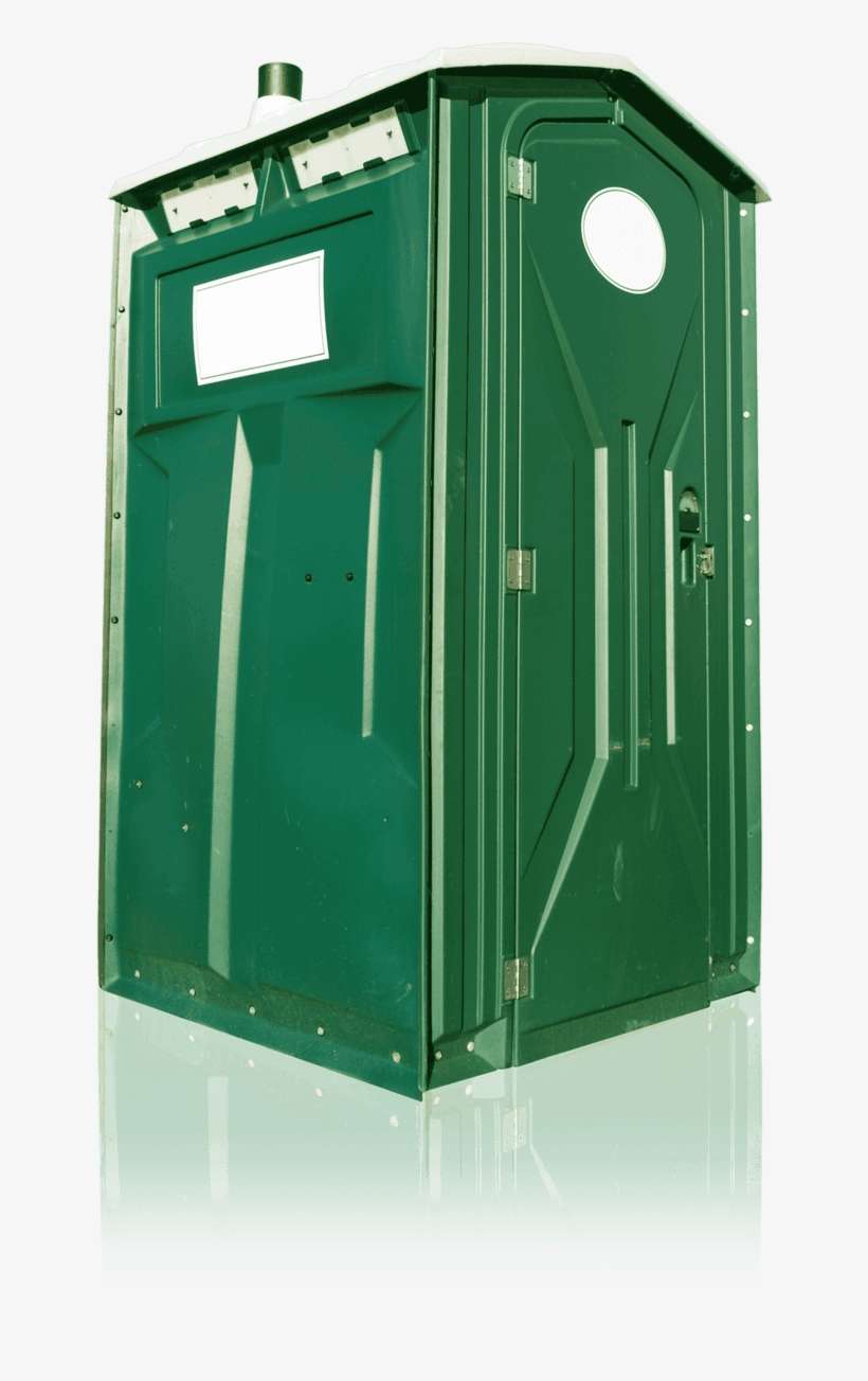 Single Stall Porta Potty - Green Outhouse, transparent png download