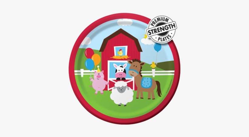 Farmyard Fun Lunch Plates - Farmhouse Fun, transparent png download
