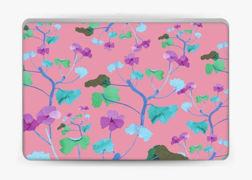Pink & Colorful Flowers - Apple Macbook Air (13", Mid 2017), transparent png download