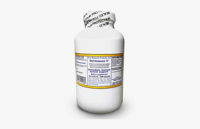 Del-immune V® 1000 Capsule Bottle - Del-immune V, 30 Capsule Bottle, transparent png download