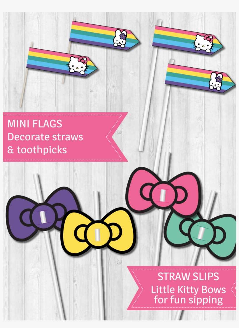 Hello Kitty Party Decor Pack - Hello Kitty Coloring Pages, transparent png download