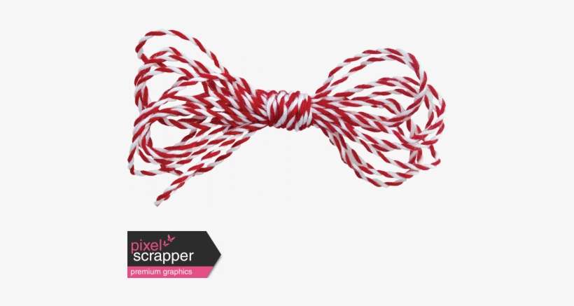 Red Twine Bow, transparent png download