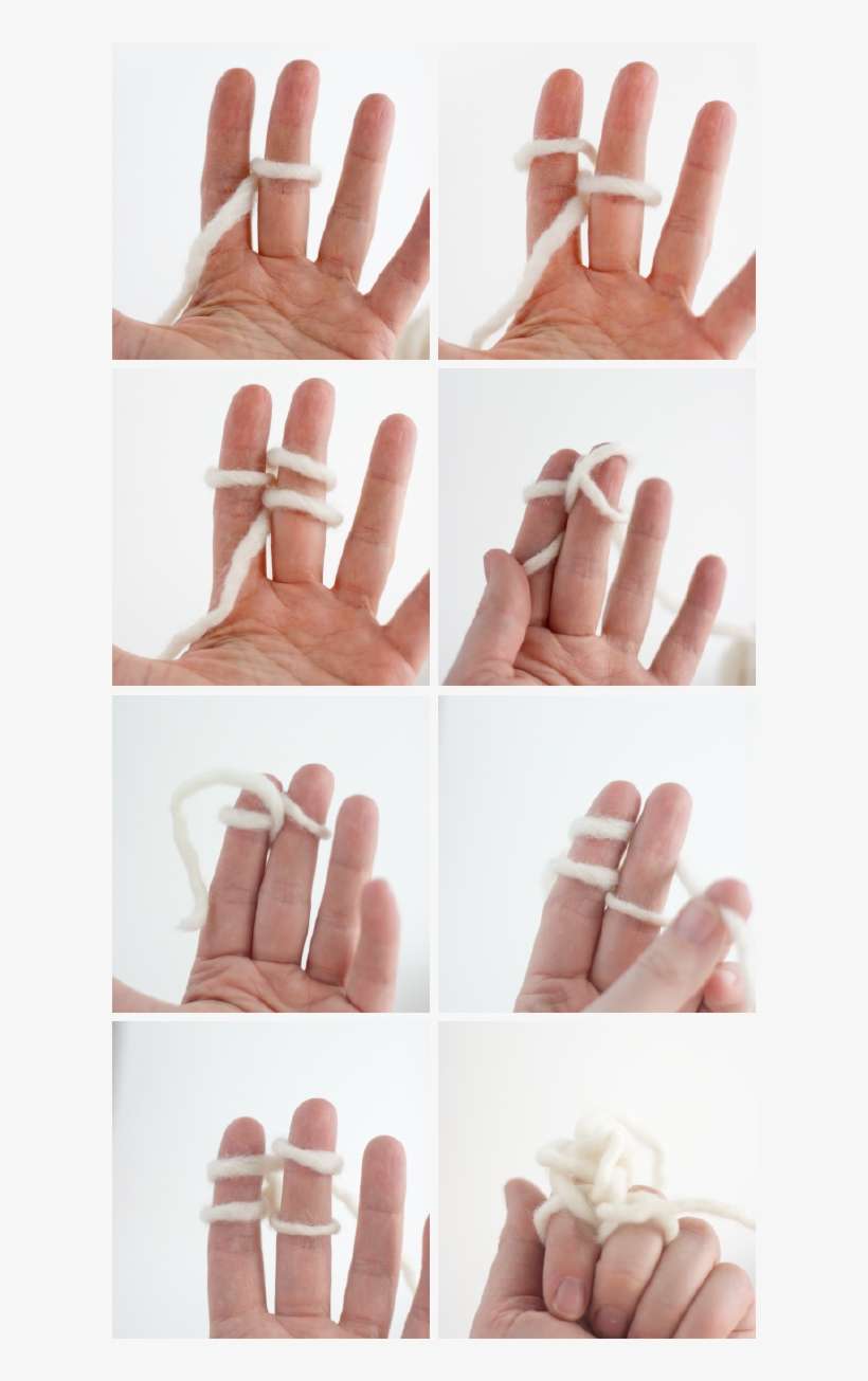 Finger Knit Yarn Gift Bows - Making Bows With Fingers, transparent png download