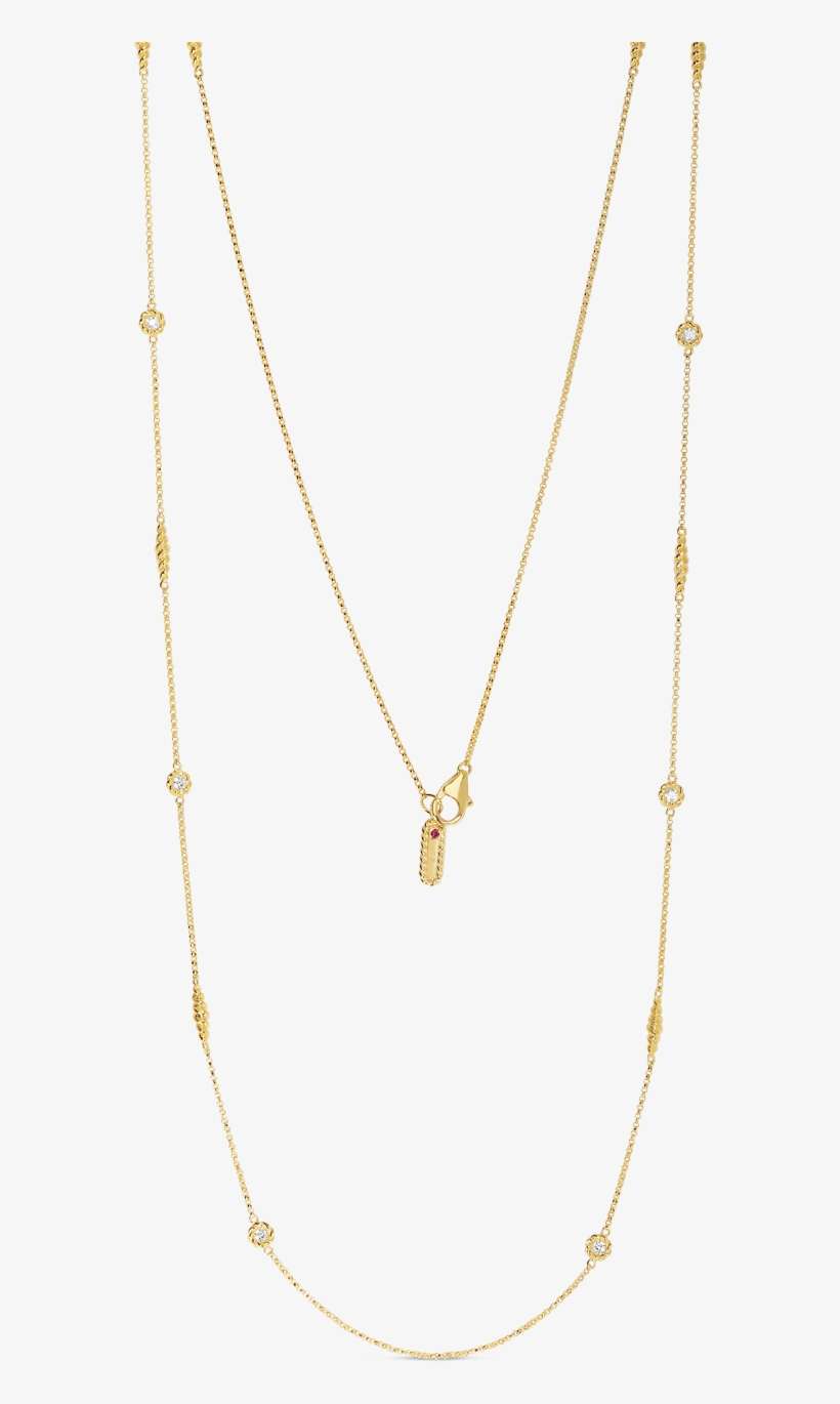 New Barocconecklace With Alternating Diamond Stations - Necklace, transparent png download