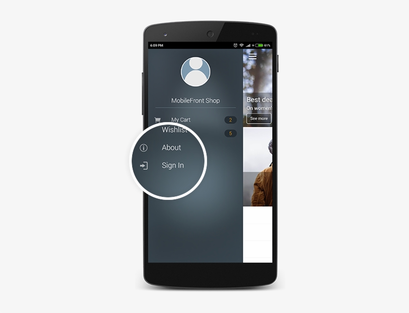 Woocommerce Side Menu Login Button - Iphone, transparent png download