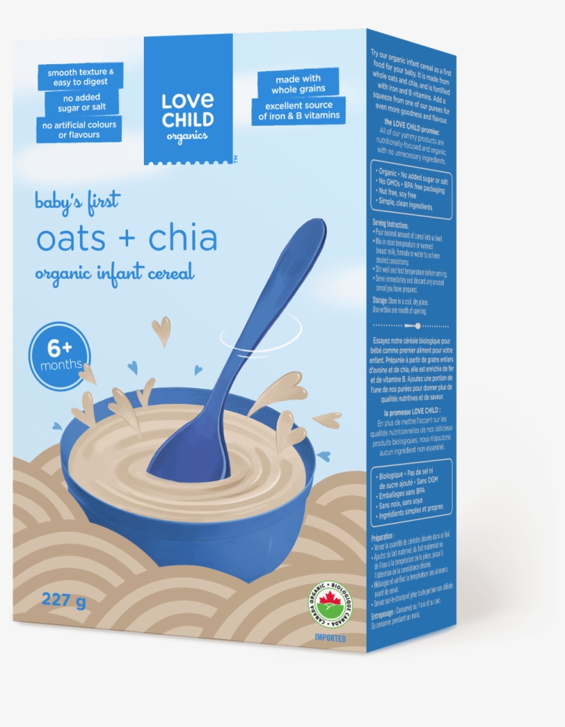 Oats Chia - Love Child Baby Cereal, transparent png download