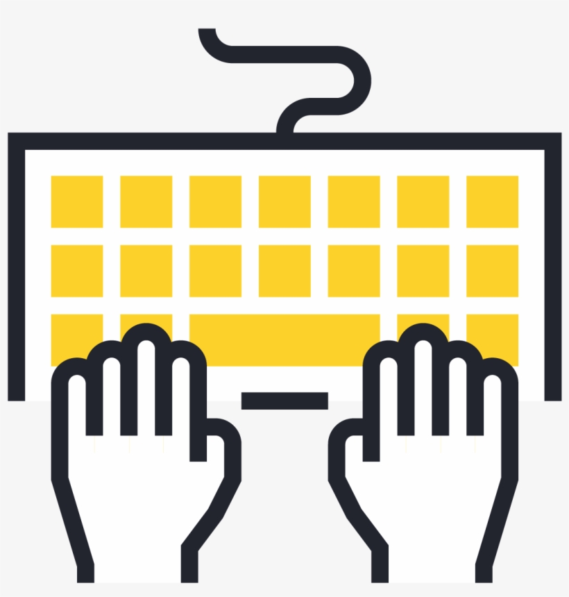 Submit Event - Keyboard Typing Icon Png, transparent png download