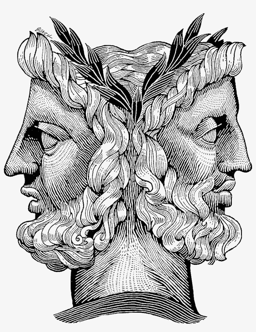 Greek Mythology Png Pic - God Janus, transparent png download