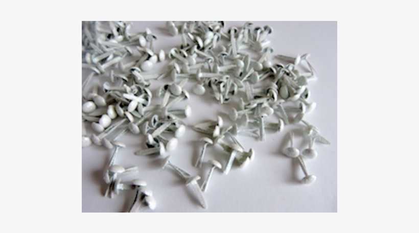 7mm White Glitter Crafting Brads - Bead, transparent png download