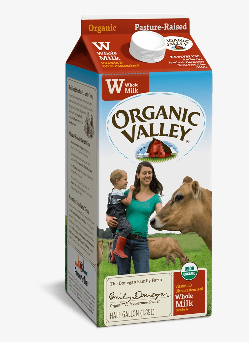 Organic Valley Milk, transparent png download