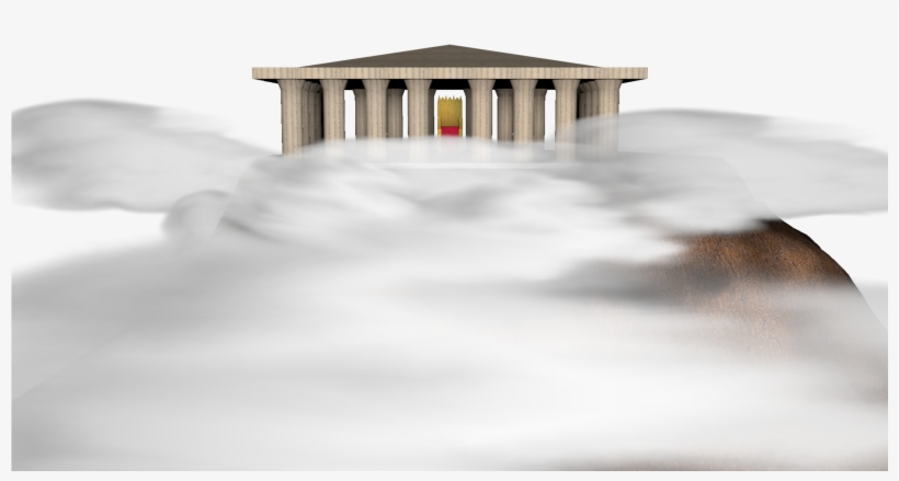Zeus Background - Ancient Greek Temple, transparent png download