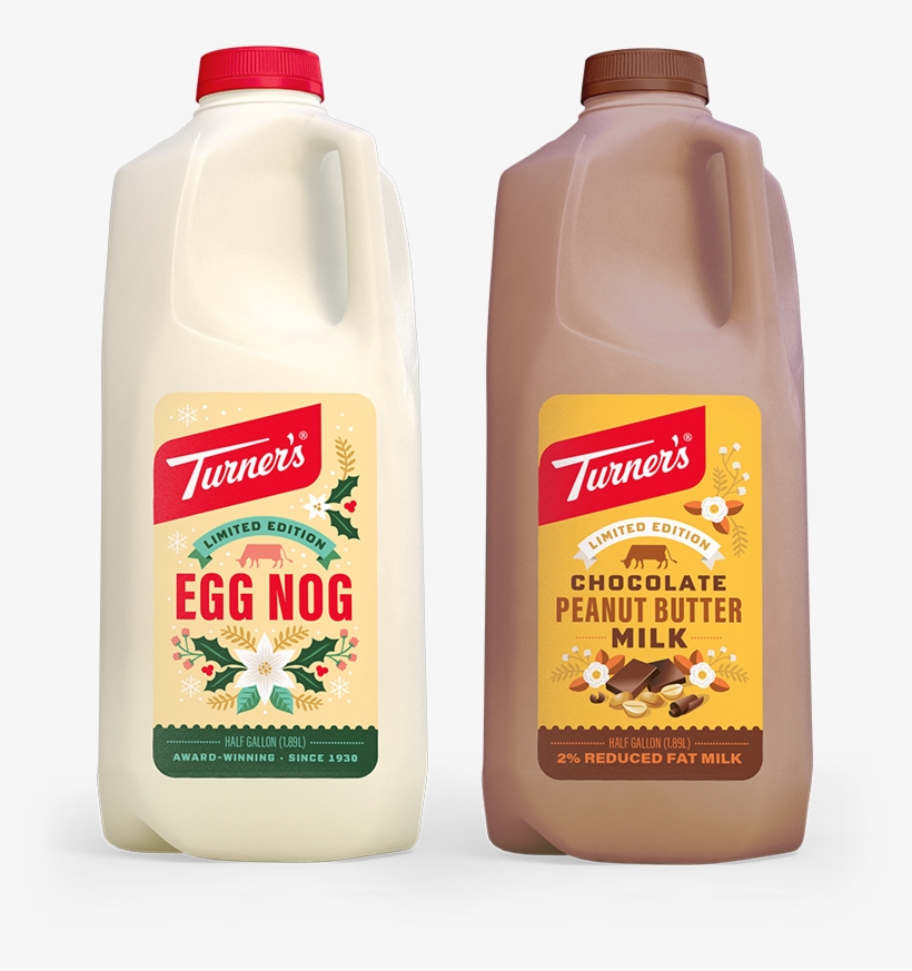 Turners Lto Half Gallon - Turners Chocolate Peanut Butter Milk, transparent png download